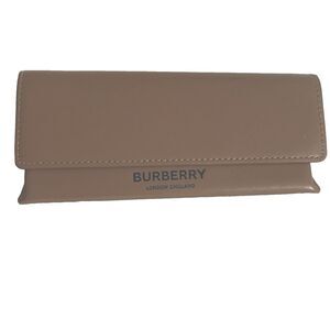 BURBERRY LONDON Brown Camel Leather Magnetic Fold Case Sunglasses / Eyeglasses